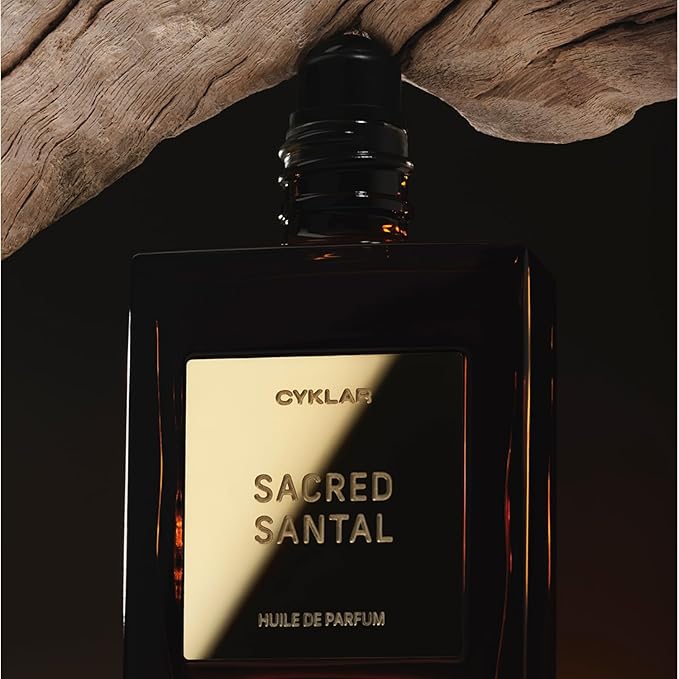 CYKLAR Perfume Oil for Skin – Sacred Santal Scent – Warm & Sophisticated Perfume Fragrance with Bergamot, Amber & Musk Notes – Travel-Friendly 15ml