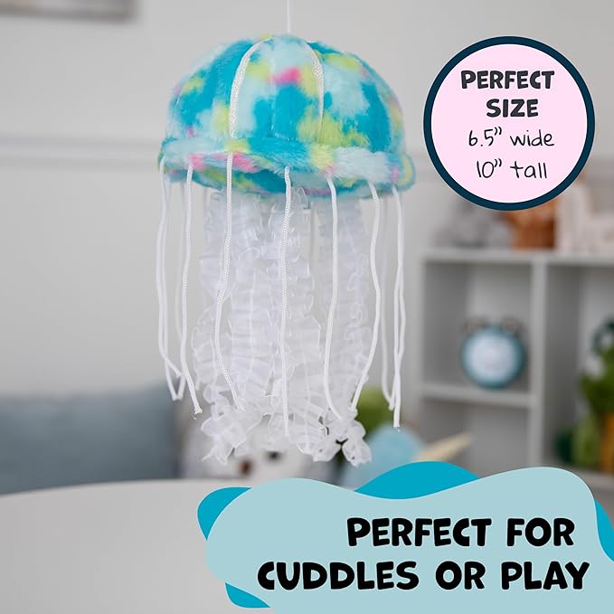 WISHPETS Plush 7" ConfettiSoft Jellyfish (Blue)