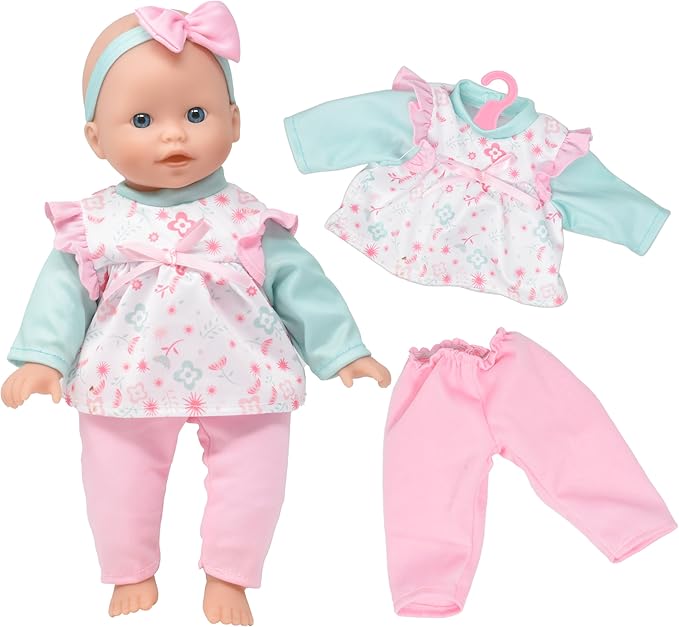Dolls To Play Soft Body Baby Doll, 14 Inch Doll with Clothes Set and Accessories