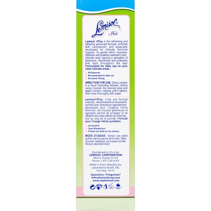 Lemisol Plus Feminine Wash 16 oz (Pack of 4)