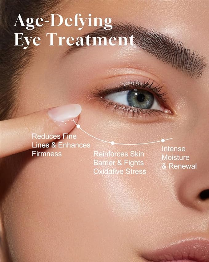TJE Caffeine Eye Cream, Under Eyes Cream with Hyaluronic Acid & Vitamin E, Under eye Treatment Serum for Women & Men - 15 g