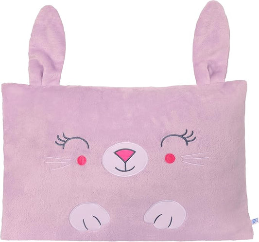 Saint Eve Kids Pillow Pals Fuzzy Pillow Case, Cute Animal Friends Soft Pillow Cover for Kids Beds and Nap Time - Floppy the Bunny