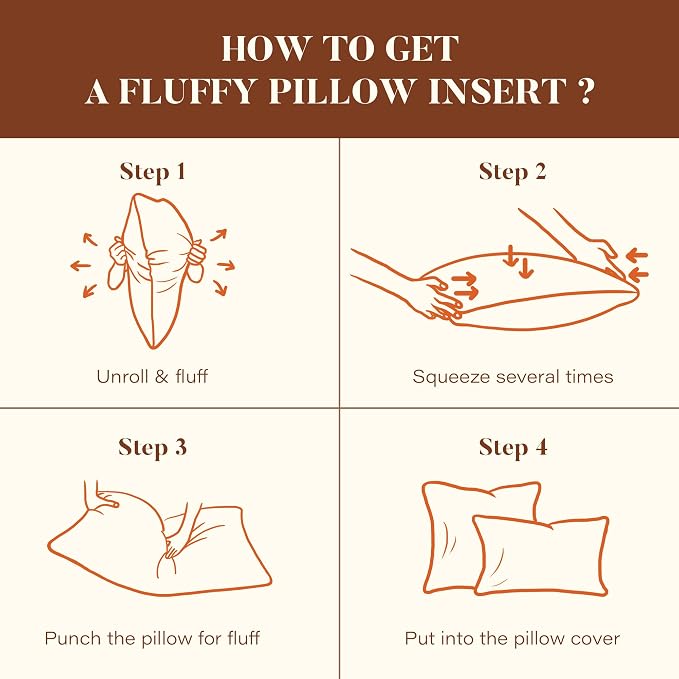 DOWNSTORIA 16x16 Feather Down Pillow Inserts Set of 2, 100% Cotton Cover | Soft Decorative Throw Pillows for Bed, Couch, Sofa, Bedroom, Living Room, Apartment and Farmhouse Home Decor
