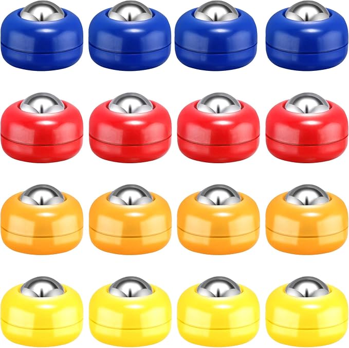 Gejoy Mini Shuffleboard Replacement Puck Tabletop Equipment Rollers Set Shuffleboard Curling Accessories