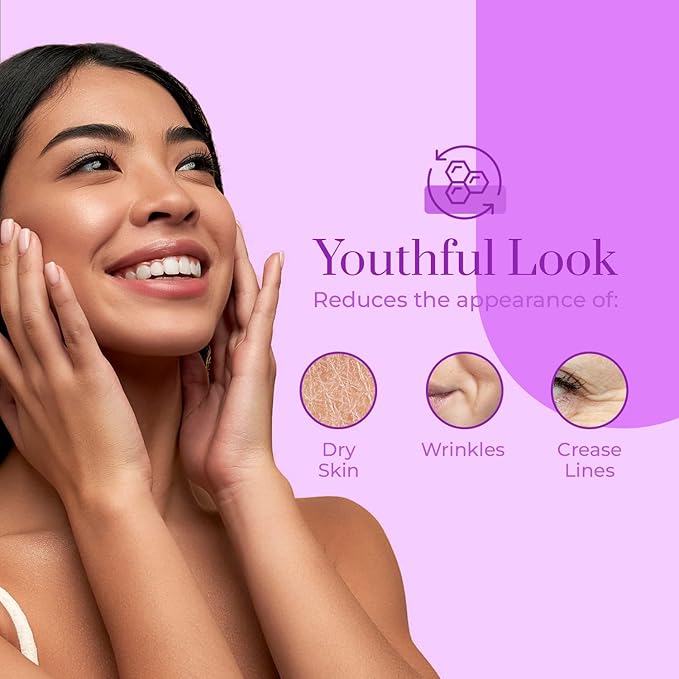 Clear Beauty Collagen Day & Night Face Moisturizer - Dermatologist Tested, Anti Aging Korean Skin Care - Plumping Hydration, Elasticity Support, Silky Finish - Vegan, Clean Beauty - Duo Pack