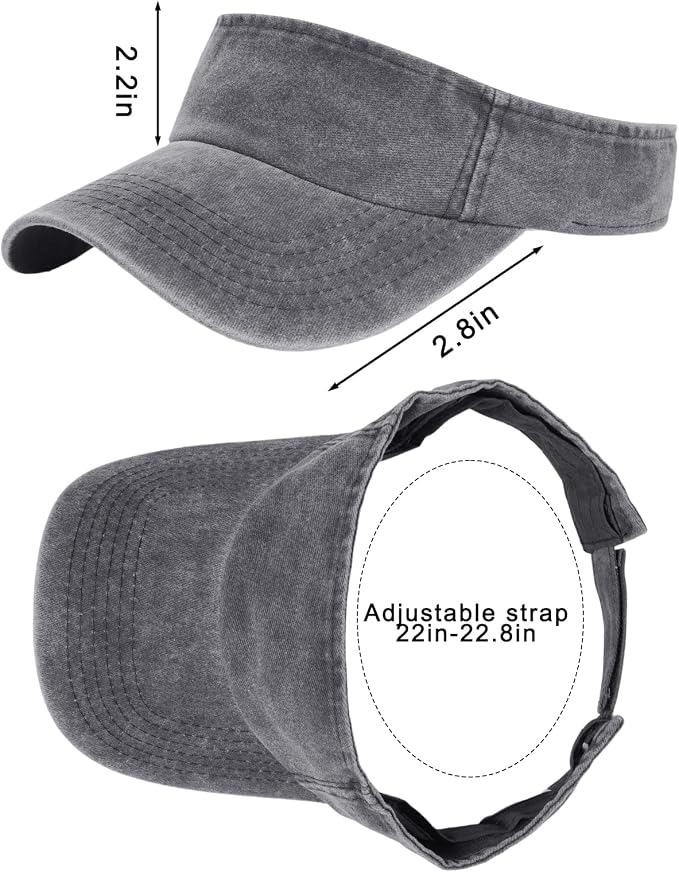 Marrywindix 1 Piece of Sport Wear Athletic Visor Sun Sports Visor Hat Visor Adjustable Cap for Women and Men