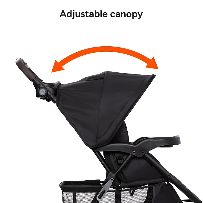 Baby Trend EZ Ride DLX Stroller Travel System (with EZ-Lift Plus Infant Car Seat), Dash Midnight