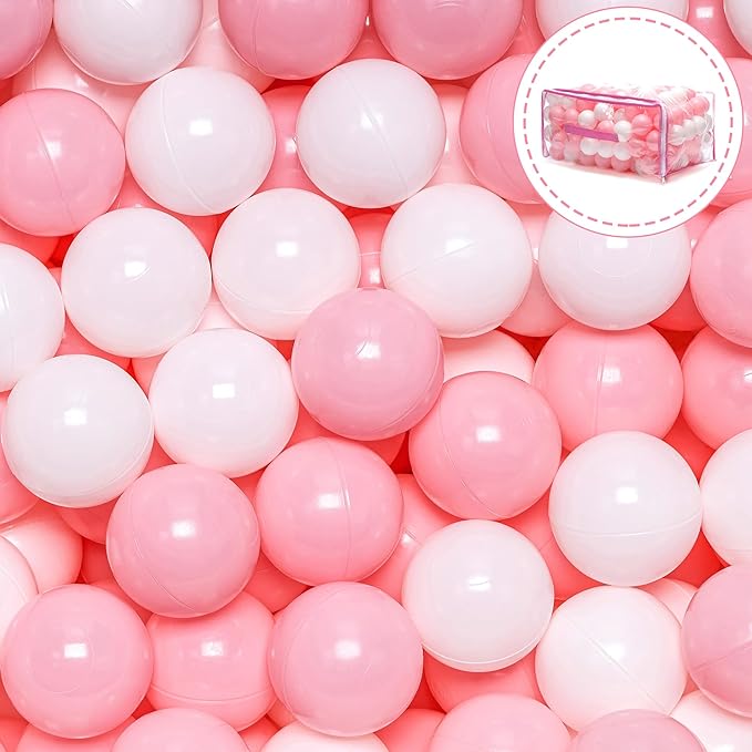 100 Ball Pit Balls for Kids, Plastic Balls for Ball Pit, Play Balls for Toddlers Babies, Ideal for Ball Pit, Kiddies Pool, Indoor Playpen