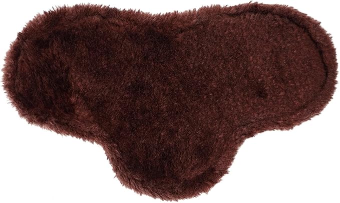 LeMieux Toy Pony Showing Numnah for Toy Pony - Soft Suede & Cotton Lining - Suitable for Ages 3 Years + - Gift for Kids - Brown
