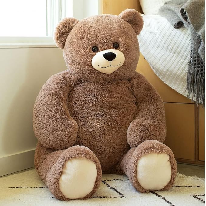 Vermont Teddy Bear Giant Teddy Bear Stuffed Animal - 4 Foot Big Teddy Bear from Giant Cuddle Collection - Collectible Plushies for Kids & Adults - Emotional Support Plush Crafted in The USA