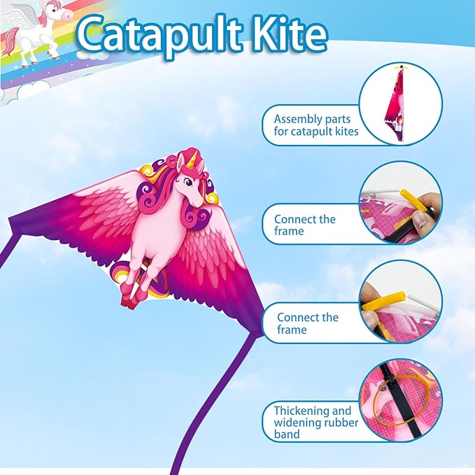YongnKids 6 Pack/ 20 Pack Mini Kite for Boys Girls Age 3-5 4-8, Finger Launcher Kites Easy to Fly Ejection Flying Toys Kite for Kids Teens Ages Beach Park Backyard Outdoor Sports