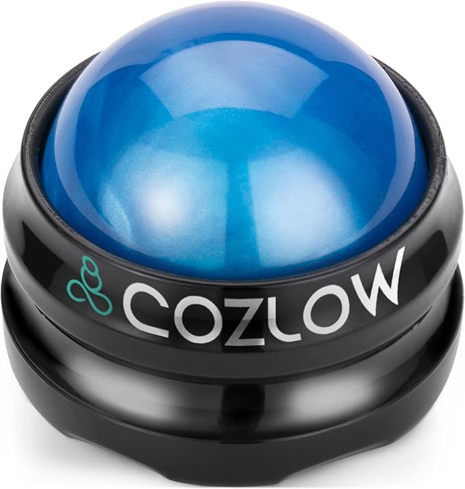 Massage Ball, Muscle Massager Roller Tool for Trigger Point Deep Tissue Release, Hand Held Manual Massage Therapy for Back, Neck, Leg, Shoulder, Foot Pain Relief by Cozlow