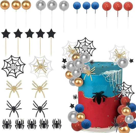 Spider Cake Decoration Superhero Birthday Cake Decorations Used To Celebrate Hero Themed Birthday Parties