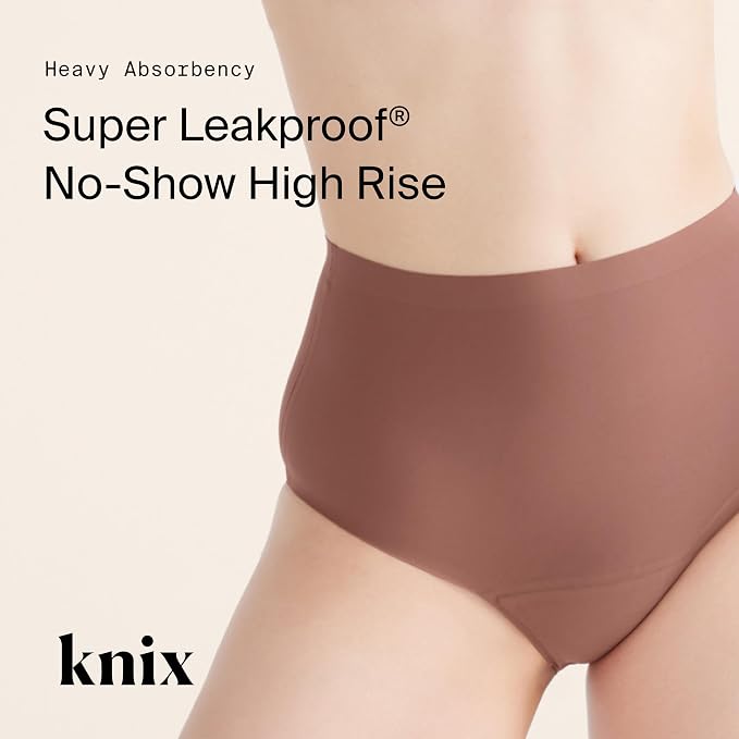 KNIX Super Leakproof High Rise Period Underwear for Women, Machine Washable, Reusable (1 Pack)