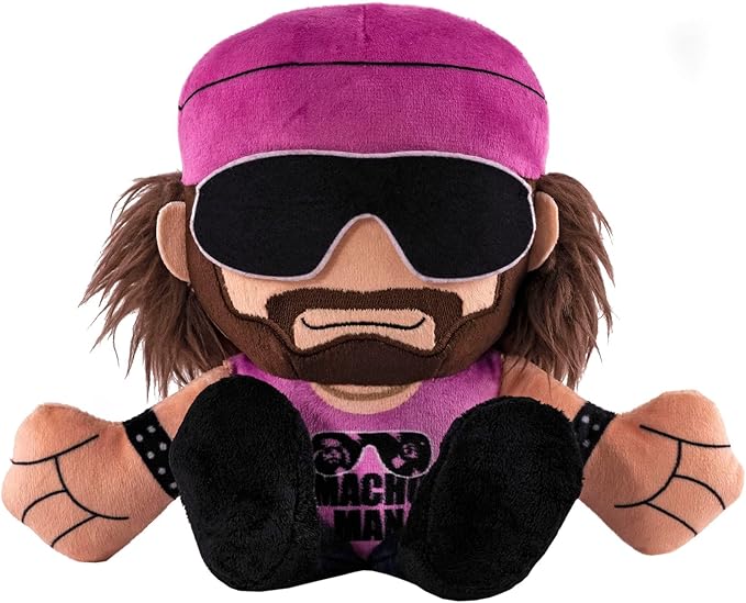 Bleacher Creatures WWE Macho Man Randy Savage 8" Kuricha Sitting Plush- Soft Chibi Inspired Toy