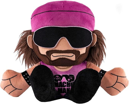 Bleacher Creatures WWE Macho Man Randy Savage 8" Kuricha Sitting Plush- Soft Chibi Inspired Toy