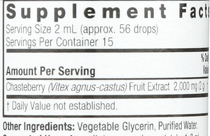 Nature's Answer Vitex Berry | Supports Healthy Female Hormonal Balance | Alcohol-Free, Gluten-Free, Kosher Certified & No Preservatives 1oz