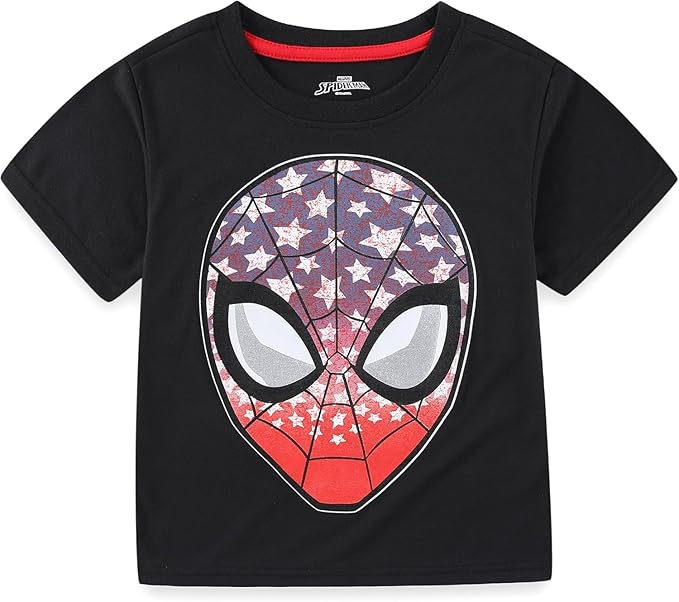 Marvel Spider-Man Boys Short Sleeve T-Shirt and Shorts Set for Big Kids