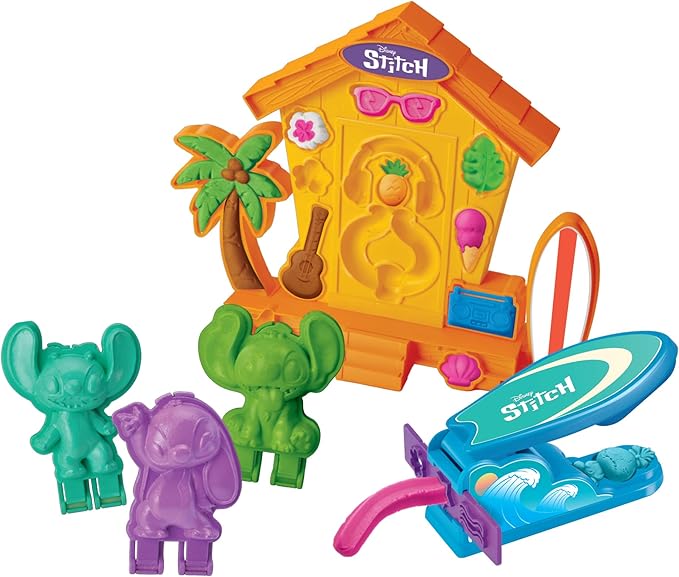 Stitch Softee Dough Making Kit, Stitch Figure Maker Using Softee Dough Modeling Compound, Stitch Arts and Crafts Toy for Girls and Boys 3 and Up