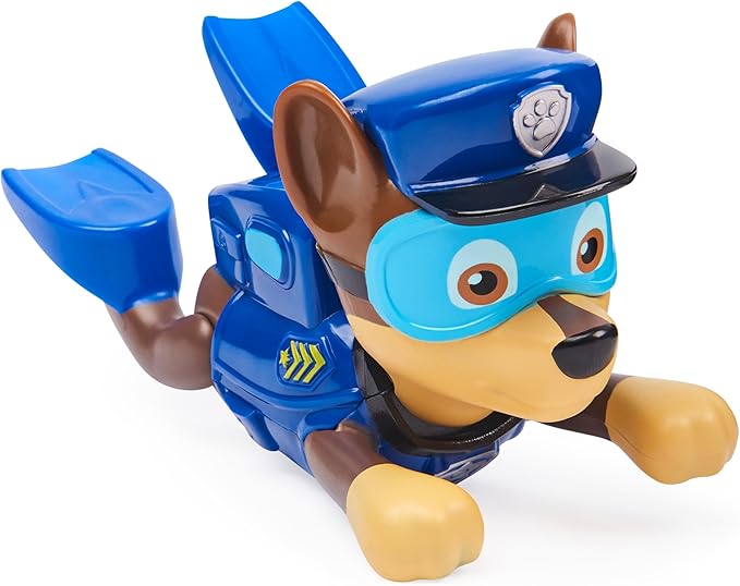 SwimWays Paw Patrol Paddlin' Pups Pool Toys & Outdoor Games, Bath Toys & Pool Party Supplies for Kids Aged 4 & Up, No Batteries Required, Chase