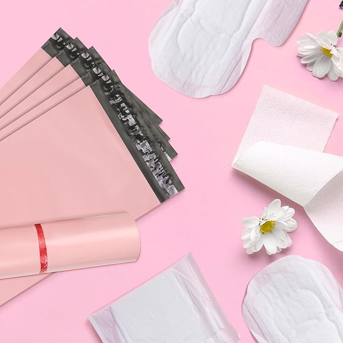 Sanitary Napkin Disposal Bags - Block Odors, Great Adhesion, Perfect Size - Feminine Hygiene Disposal Bags for Tampons and Pads 100Pcs (Pink)