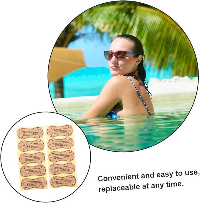 100pcs Underwear Adhesive Liners for Women Leak Resistant Swimsuit Stickers Soft Breathable Panty Liners Comfortable Fit for Swimwear Practical Underpants Protection
