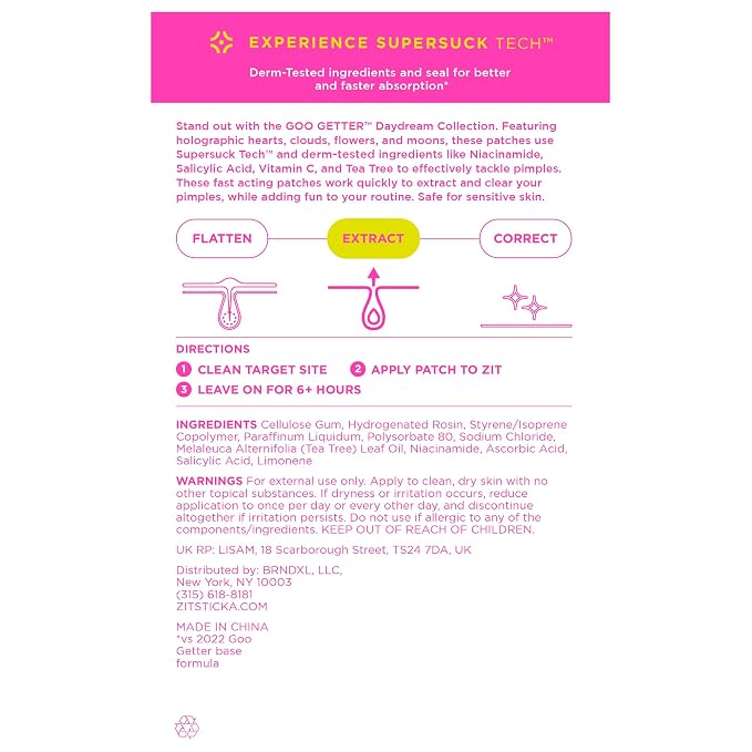 ZitSticka DreamHolo Pimple Patches for Face and Body - Trendy & Stylish Hydrocolloid Acne Patches for Zits & Blemishes - Fast-Acting & Effective - 72 Count