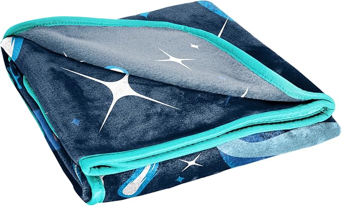 Jay Franco Plush Throw Blanket – 46" x 60" Inch Cartoon Kids Soft & Cozy Fleece Throw for Bedroom & Couch Décor, Official Licensed Product, Blue - Elio