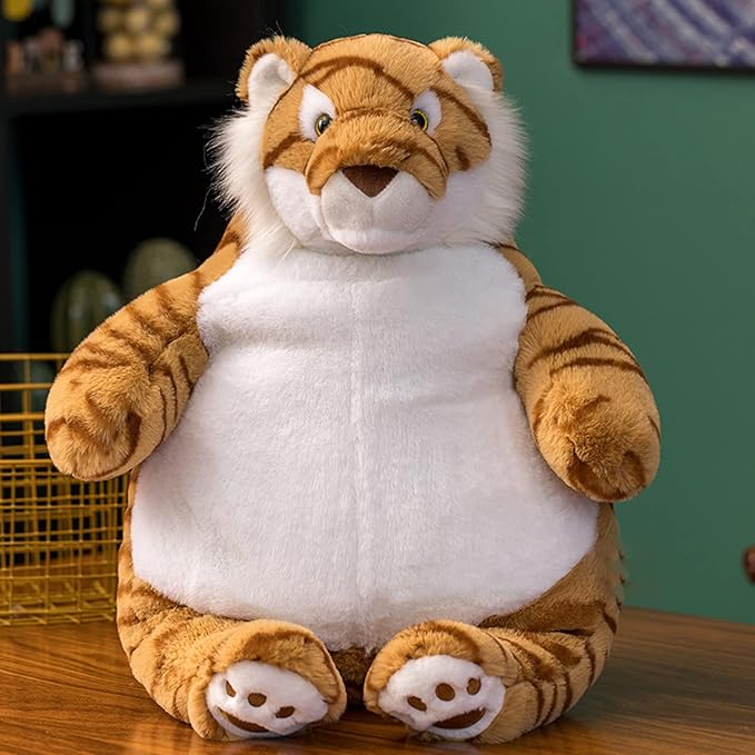 Tiger Weighted Stuffed Animals, 21.5" 5.2 lbs Weighted Tiger Plush Large Weighted Plush Animal Toy Pillow Gifts for Boys and Girls