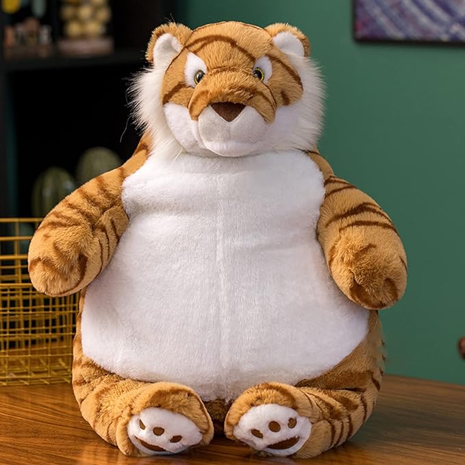 Tiger Weighted Stuffed Animals, 17" 3.5 lbs Weighted Tiger Plush Large Weighted Plush Animal Toy Pillow Gifts for Boys and Girls