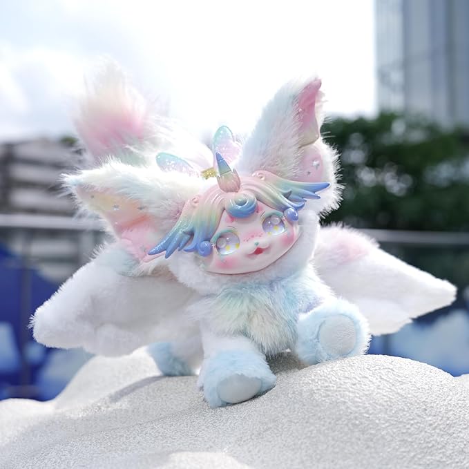 Wizarding Forest Fairy Plush Doll Series, 9 inch Fantasy Collectible Plush Toy with Wings and Tail, Soft Stuffed Animal for Kids, Girls, and Collectors - Blue Star