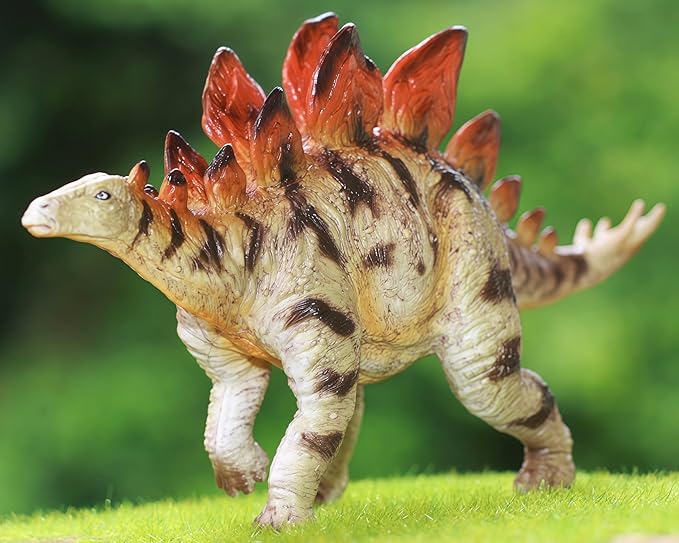 Gemini&Genius Stegosaurus Dinosaur Toy for Kids, Dinosaur Action Figure, Party Supplies, Dino Collection Toy, Play Display, Gift, Room Decoration for Kids and Dino Lovers