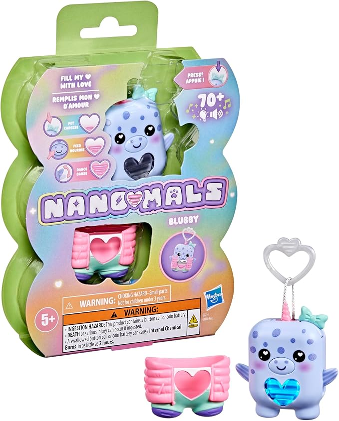Blubby The Narwhal, Electronic Pet Narwhal Toy, 70+ Responses, Interactive Fidget Toys for Girls & Boys Ages 5+
