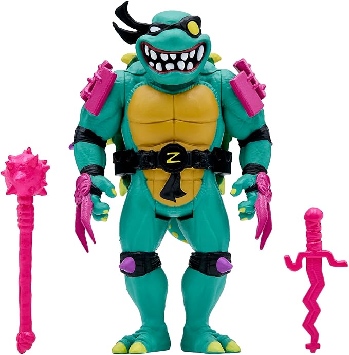 Super7 Teenage Mutant Ninja Turtles Slash - 3.75" TMNT Action Figure with Accessories Classic Cartoon Collectibles