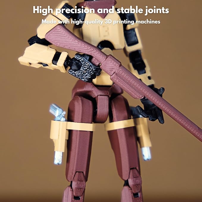 Western Cowboy t13 Action Figure｜Assembly Completed｜ 3D Printed Dummy 13 for Collectors｜Lucky 13 Gift for Friends