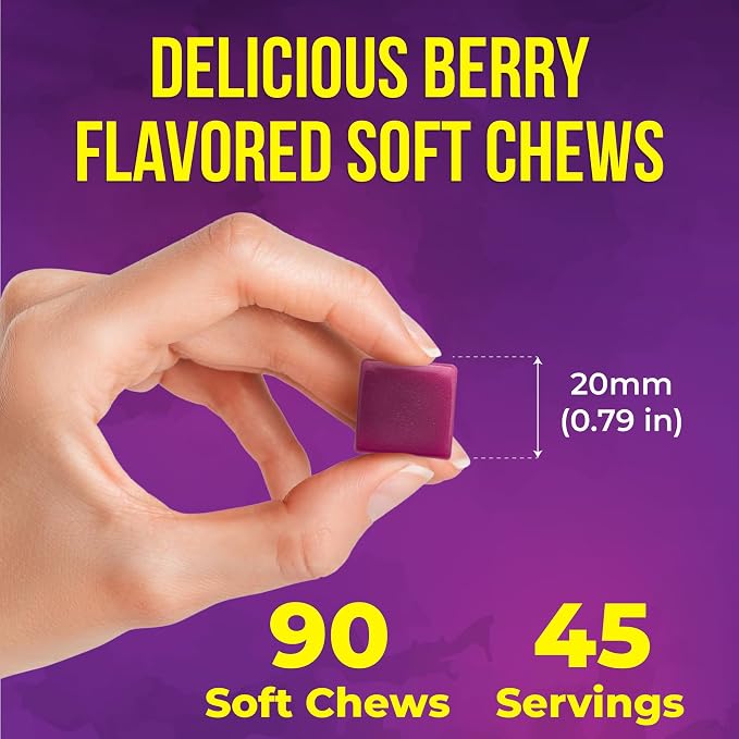 FreshDrinkUS, Premium Hair Growth Soft Chews | 90 Count | Daily Beauty Soft Chews – Delicious Chewable Formula for Everyday Hair Care Routine – Non-GMO, Gluten Free, Dairy Free