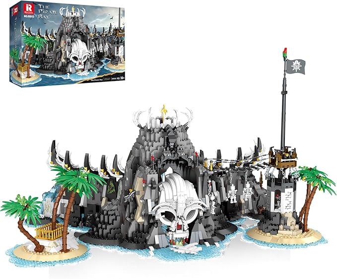 Medieval Pirate Bay Building Set for Adults, Medieval Castle Modular Buildings 66012, Stunning Display Piece for Home Decor, Gifts for Collectors and Pirate Bay Enthusiasts 14+ (2650 PCS)