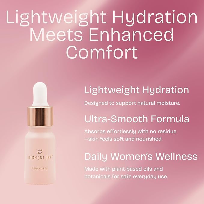 Mini O Oil (10 ml) | Feminine Care Lightweight Oil - All Natural, Gentle Formula for Dryness Relief - Restore Moisture & Boost Circulation