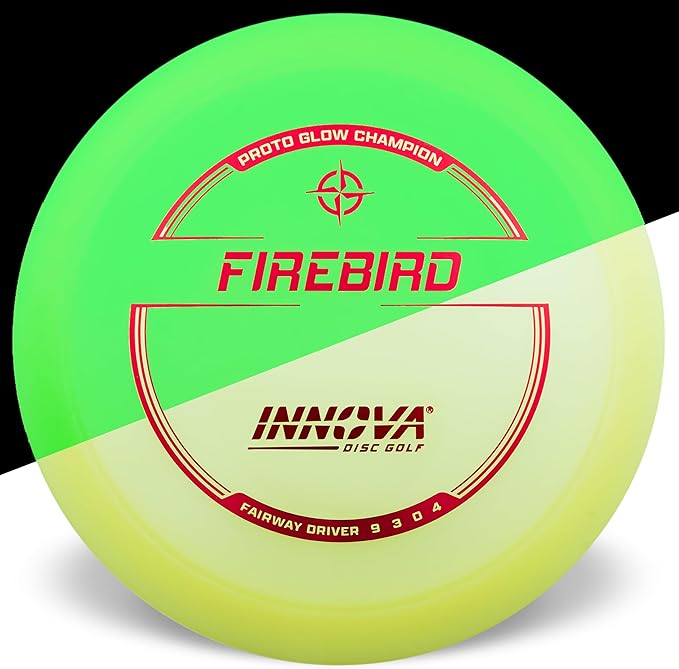 Innova Proto Glow Champion Firebird – Glow in The Dark Disc Golf Driver