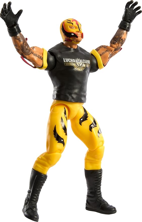 Mattel WWE Action Figure, 6-inch Collectible Rey Mysterio with 10 Articulation Points & Life-Like Look