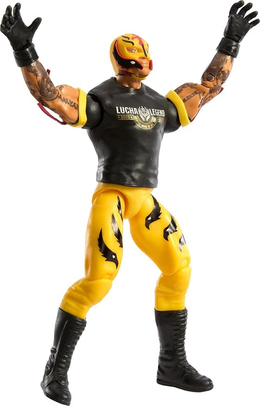 Mattel WWE Action Figure, 6-inch Collectible Rey Mysterio with 10 Articulation Points & Life-Like Look