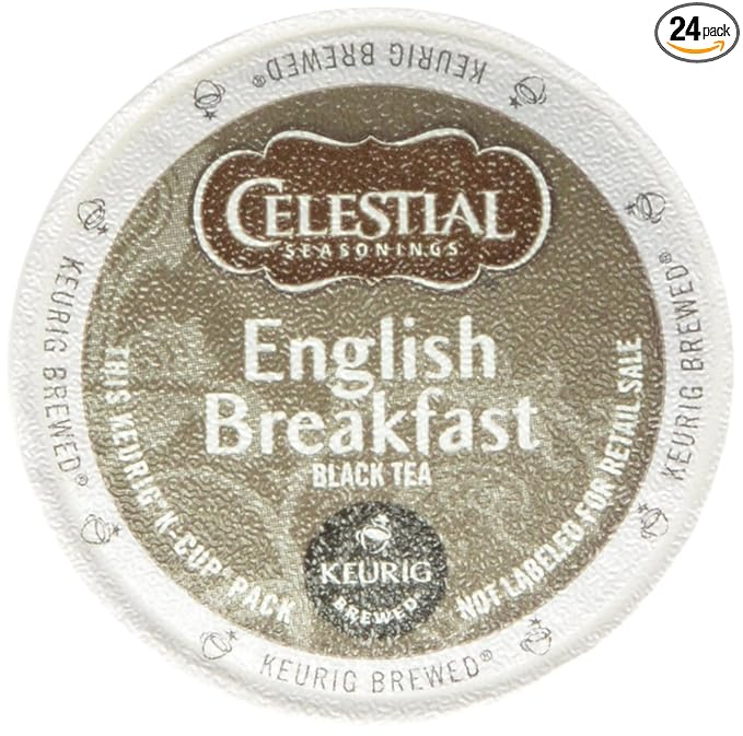 Celestial Seasonings English Breakfast Black Tea, 24 Count