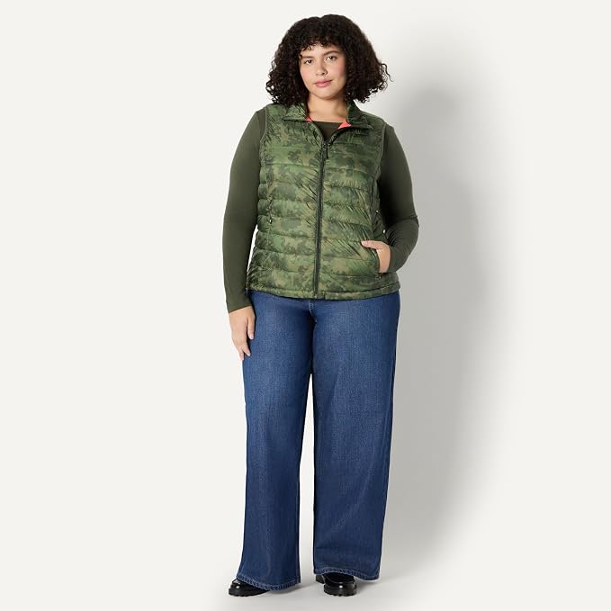 Amazon Essentials Women's Lightweight Water-Resistant Packable Puffer Vest