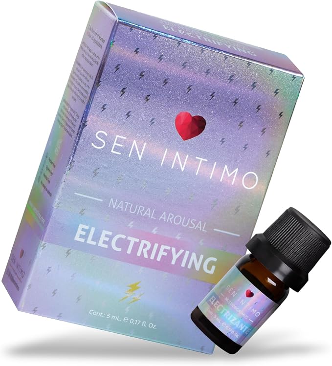 Sen Intimo Electrifying Arousal Oil for Her - Long Lasting Over 50 Applications - Satisfying & Stimulating Tingling Sensation, 0.17 FL Oz