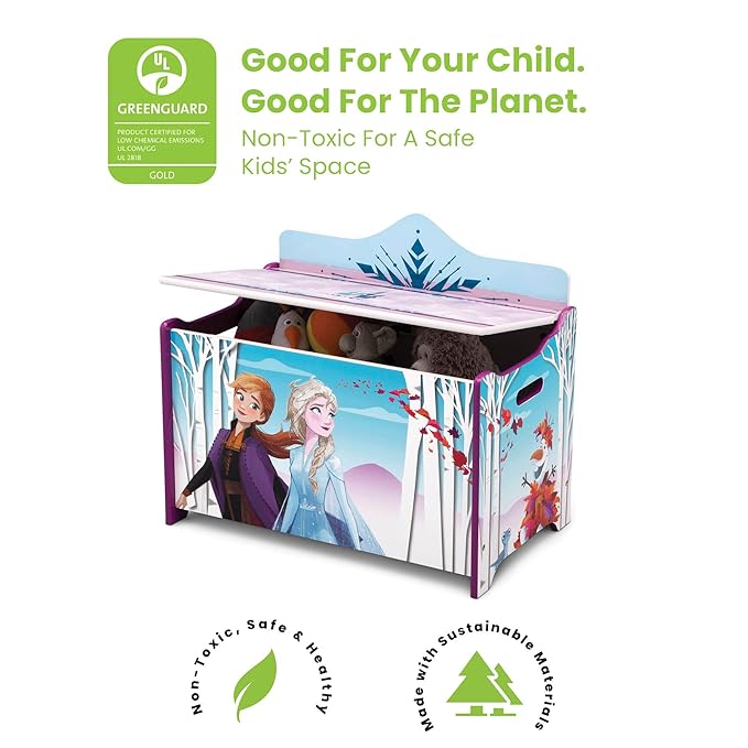 Delta Children Deluxe Toy Box, Disney Frozen II