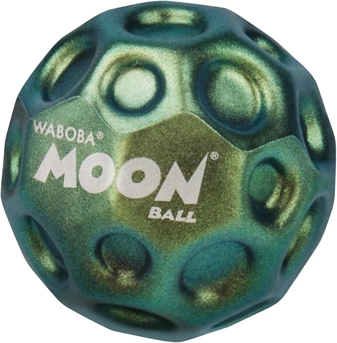 Waboba Metallic Moon Ball - Hyper Bouncy Ball - All Ages Extreme Bounce and Fun - Perfect for Active Play and Outdoor Games
