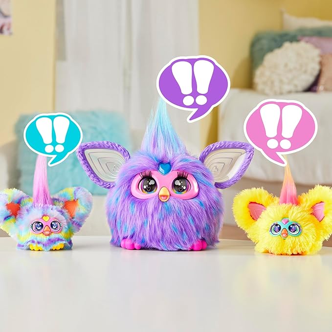 Furby Furblets 2 Pack of Spring Mini Friends Nug-Ette & Swee-Dee, Easter Egg & Chick Themed, Electronic Plush Toys, Multicolor, Back to School Gifts, Ages 6+ (Amazon Exclusive)