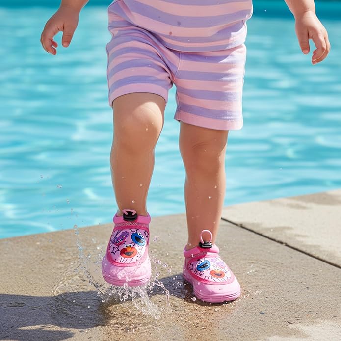 Girls Character Water Shoes Frozen Minnie Mouse Paw Patrol Moana Sesame Street & Little Mermaid Slip-On Aqua Socks Quick Dry Beach Pool Shoes Sizes: 3-4 Infant 5-10 Toddler 11-12 Little Kid