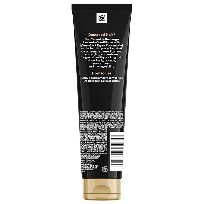 L'Oreal Paris Elvive Total Repair 5 Protein Recharge Leave In Conditioner Treatment and Heat Protectant, 5.1 Ounce