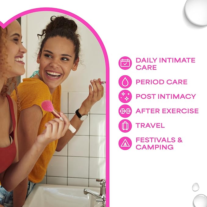 WaterWipes Cleansing Feminine Wipes, pH Friendly for Daily Intimate Care, Soothing Botanicals, Gynecologist Approved, Fragrance Free, 28 Count